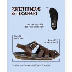 VIBAe - Capri Leather sandal - Cocoa brown