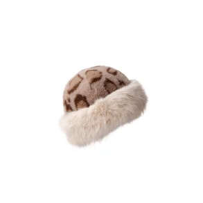 Black Colour - Miriam Soft Hat - Lt Leopard - Onesize