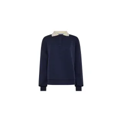 Mos Mosh - Vada Polo Sweatshirt - Maritime Blue