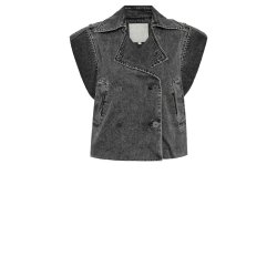 Gossia - AlfridaGO vest - Black Snow Wash