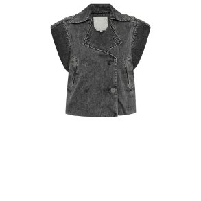 Gossia - AlfridaGO vest - Black Snow Wash