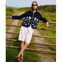 Sissel Edelbo - Anil jakke - Suzani embroidery navy