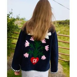 Sissel Edelbo - Anil jakke - Suzani embroidery navy