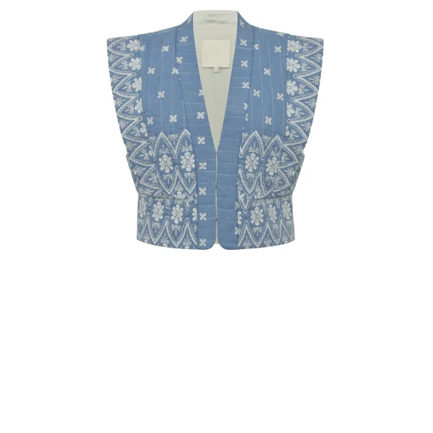 Gossia - Anina Vest - Chambrey Blue