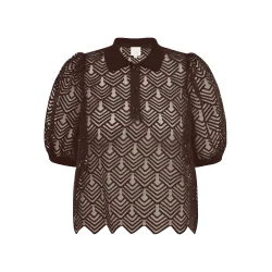 Gossia - Ava Polo Tee - Chokolate