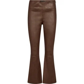 Depeche - Ava rw Flare 7/8 Bukser - Metallic Brown