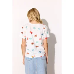 Hunk�n - Azura t-shirt - White Ocean