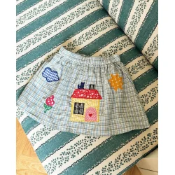 Sissel Edelbo - Barbera mini skirt - Blue checks