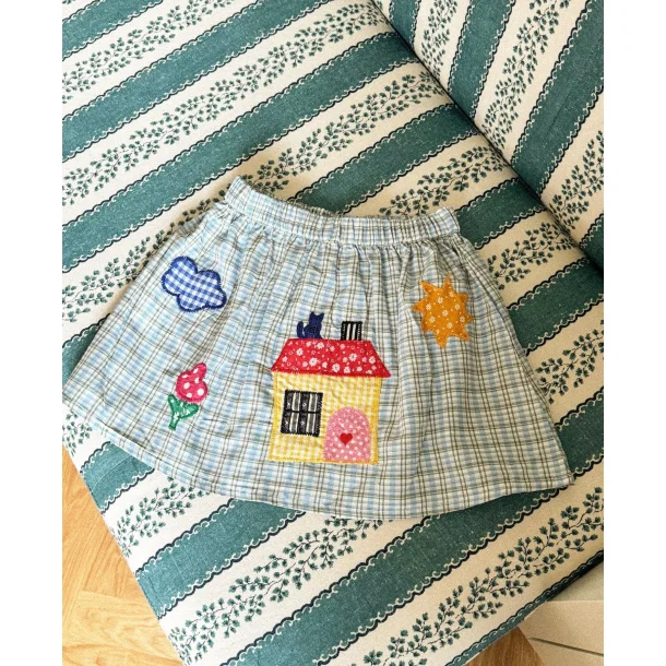 Sissel Edelbo - Barbera mini skirt - Blue checks