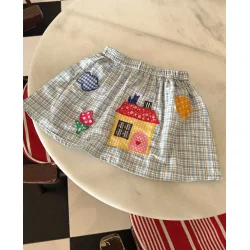 Sissel Edelbo - Barbera mini skirt - Blue checks