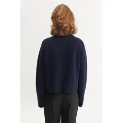 Basic Apparel - Cady Zip Sweater - Sky Captain