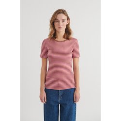 Basic Apparel - Ludmilla SS O-neck - Cashmere Rose/Nuthatch