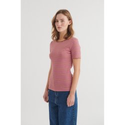 Basic Apparel - Ludmilla SS O-neck - Cashmere Rose/Nuthatch