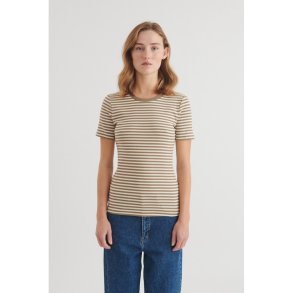 Basic Apparel - Ludmilla SS O-neck - Covert Garden/Birch