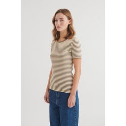 Basic Apparel - Ludmilla SS O-neck - Covert Garden/Birch