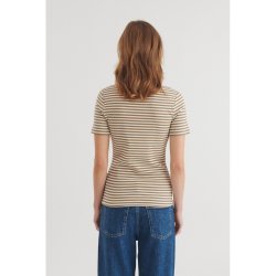 Basic Apparel - Ludmilla SS O-neck - Covert Garden/Birch