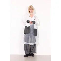 Hunkn - Billie Skjorte - White &amp; Grey