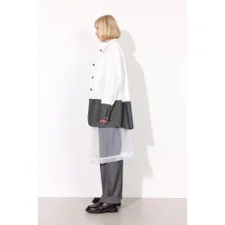 Hunkn - Billie Skjorte - White &amp; Grey