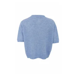 Black Colour - Dell SS Cardigan - Light blue