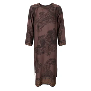 Black Colour - Jasmine Lang Kjole - Coffee