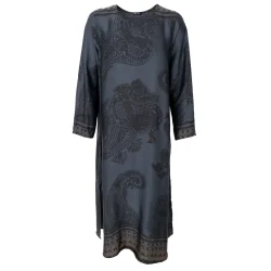 Black Colour - Jasmine Lang Kjole - Midnight Grey