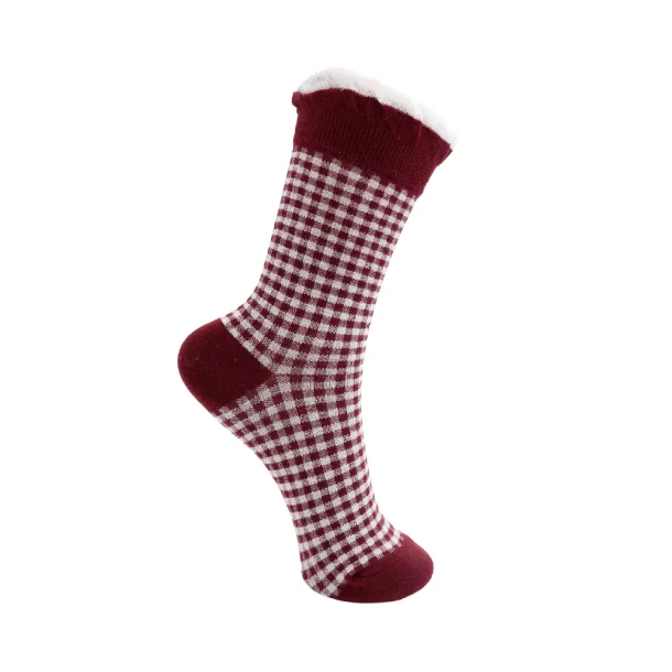 Black Colour - Lumina Strmper - Wine Checkered - Onesize