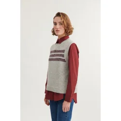 Basic Apparel - blanche vest - Light grey/sky captain