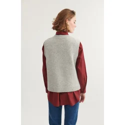 Basic Apparel - blanche vest - Light grey/sky captain