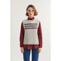 Basic Apparel - blanche vest - Light grey/sky captain