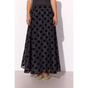 Hunkn - Bobby Lang Nederdel - Black w/dots