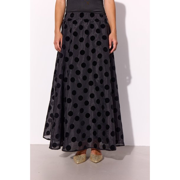 Hunkn - Bobby Lang Nederdel - Black w/dots