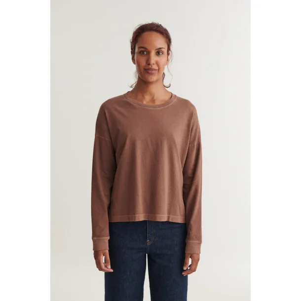 Basic Apparel - Boni LS T-Shirt - Fondue fudge