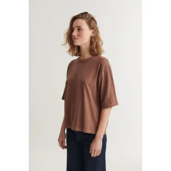 Basic Apparel - Boni SS T-Shirt - Fondue fudge