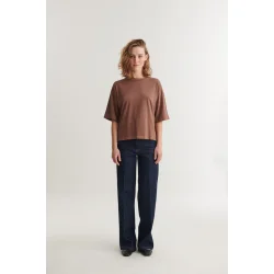 Basic Apparel - Boni SS T-Shirt - Fondue fudge