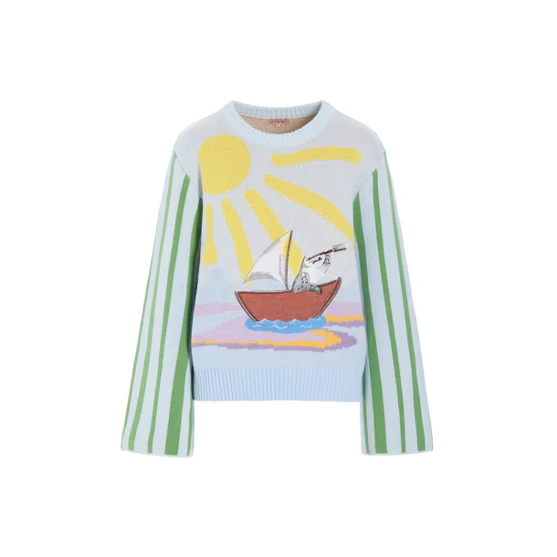 Hunk�n - Bubbles Blouse - Blue Sea