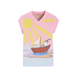 Hunk�n - Bubbles Vest - Pink Sea