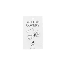 Black Colour - Siva Button Covers - 2 Pak