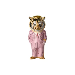 Rice - Tiger Keramik Lysestage - Pink - Nathalie L�t�