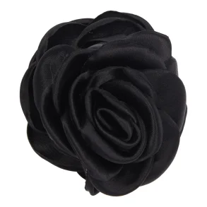  Pico - Small Satin Rose Claw - Black