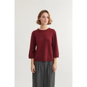 Basic Apparel - Cady Sleeve Strik 3/4 - Brodeaux Truffle