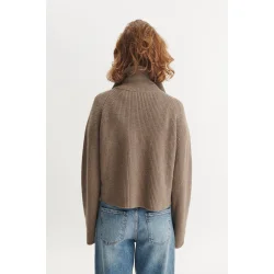 Basic Apparel - Cady Zip Cardigan - Greige