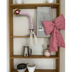 Sissel Edelbo - Kalenderlys - Pink Stripes - Onesize