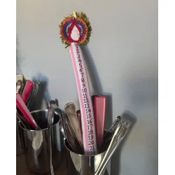 Sissel Edelbo - Kalenderlys - Pink Stripes - Onesize