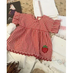 Sissel Edelbo - Charlene mini top - Red Checks