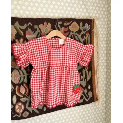 Sissel Edelbo - Charlene mini top - Red Checks
