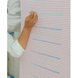 Sissel Edelbo - Kalenderlys - Pink Stripes - Onesize