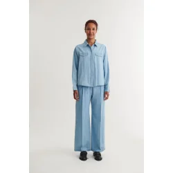 Basic Apparel - Cody skjorte - Light wash