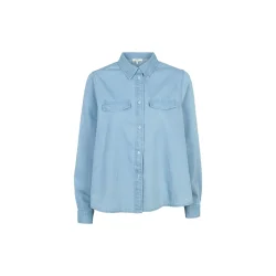 Basic Apparel - Cody skjorte - Light wash