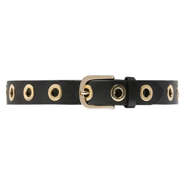 Depeche - Jeans belt - black/gold