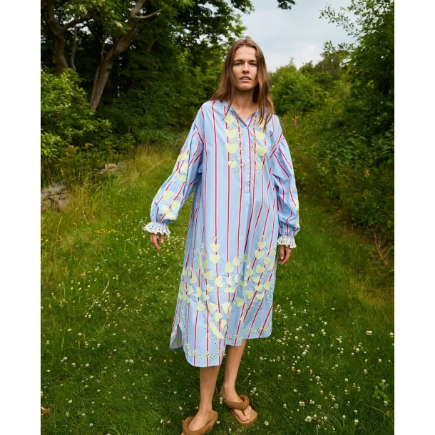 Sissel Edelbo - Elisabeth kjole - Bluebell stripes